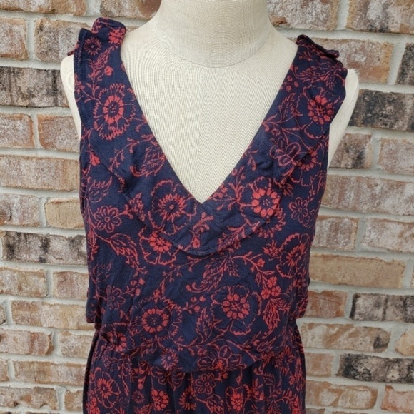 Ann Taylor LOFT Floral Flutter Tassle Dress SP - Picture 5 of 7